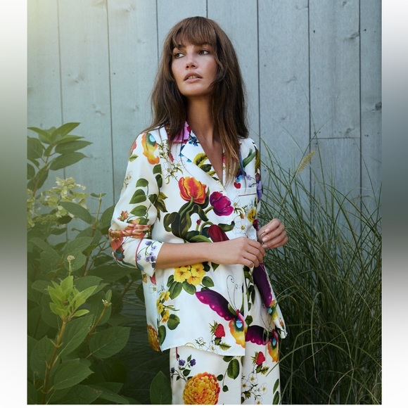 Max Mara Weekend โFrom Lily with Love โ Label-cut 100% Silk Blouse&Pants Set - Picture 7 of 16